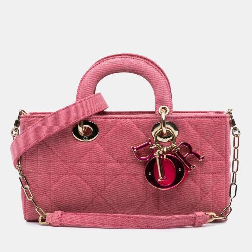 Dior Pink Denim Lady D Joy Tote Bag - Dior - Modalova
