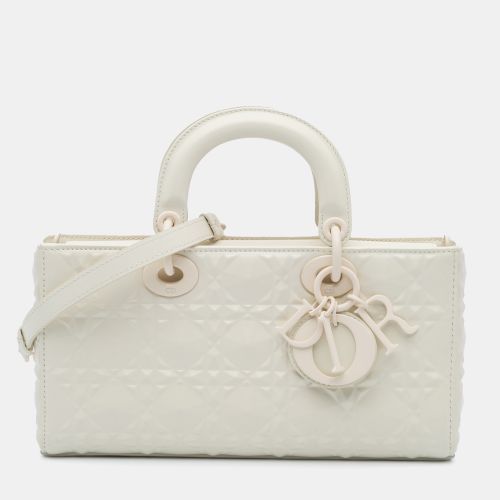 Medium Calfskin Cannage Diamond Lady D Joy Bag - Dior - Modalova