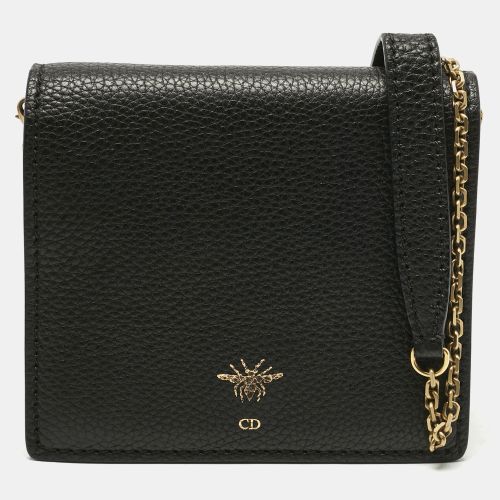 Leather D Bee Wallet On Chain - Dior - Modalova