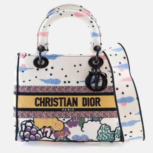 Medium Embroidered Canvas Lady Handbag - Dior - Modalova