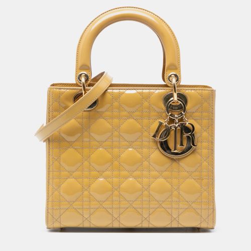 Medium Patent Cannage Lady - Dior - Modalova