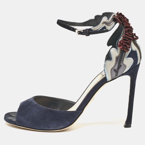 Suede Ankle Strap Sandals Size 37.5 - Dior - Modalova