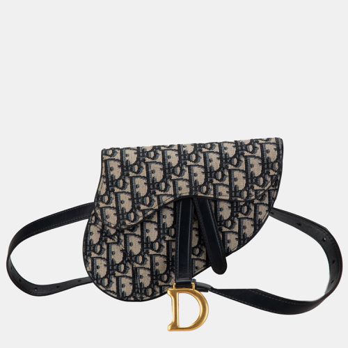 Oblique Canvas Saddle Belt Bag - Dior - Modalova