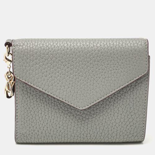 Leather issimo Envelope Compact Wallet - Dior - Modalova