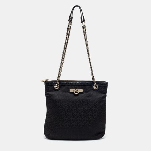 Signature Canvas Chain Shoulder Bag - Dkny - Modalova