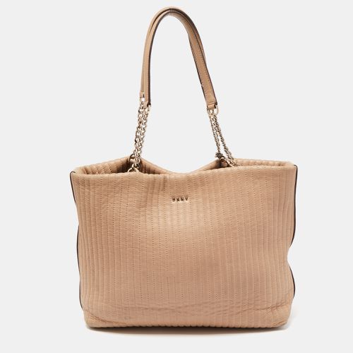 Quilted Leather Chain Tote - Dkny - Modalova