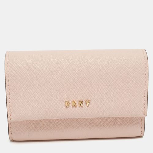 Saffiano Leather Flap Compact Wallet - Dkny - Modalova