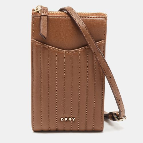 Leather Phone Crossbody Bag - Dkny - Modalova