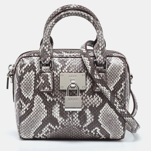 Snakeskin Embossed Leather Crossbody Bag - Dkny - Modalova