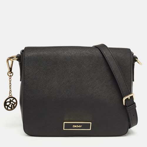 Leather Logo Flap Shoulder Bag - Dkny - Modalova