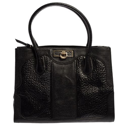 Textured Leather Middle Zip Tote - Dkny - Modalova