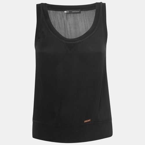 Dsquared2 Black Crepe Tank Top S - Dsquared2 - Modalova