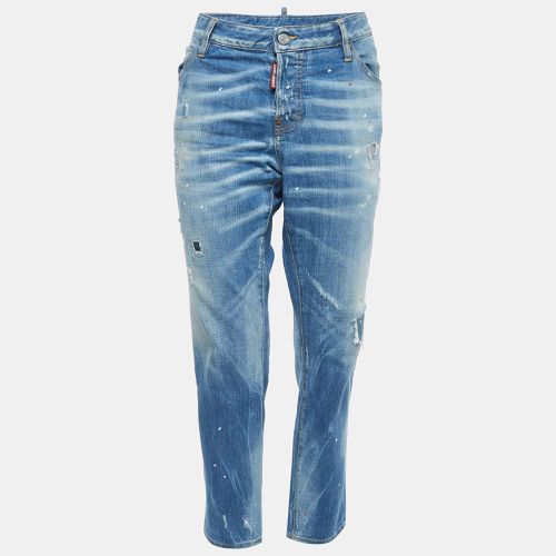 Washed & Distressed Denim Cool Girl Jeans M - Dsquared2 - Modalova