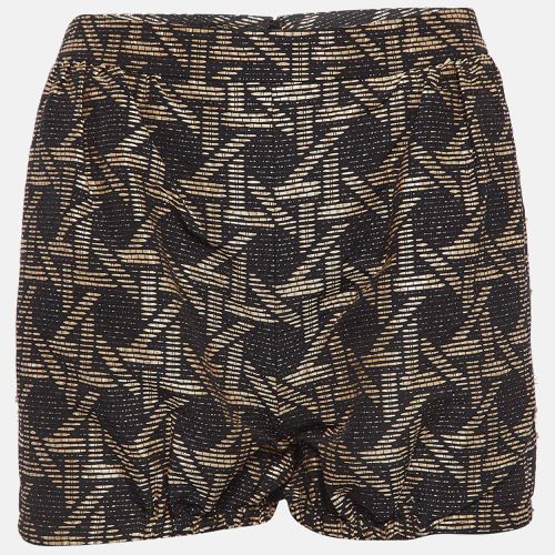 Brown Wicker Woven Jacquard Frayed Detail Shorts M - Dsquared2 - Modalova