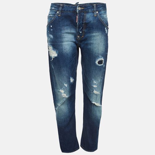 Distressed Denim Frayed Skinny Jeans M Waist 30" - Dsquared2 - Modalova