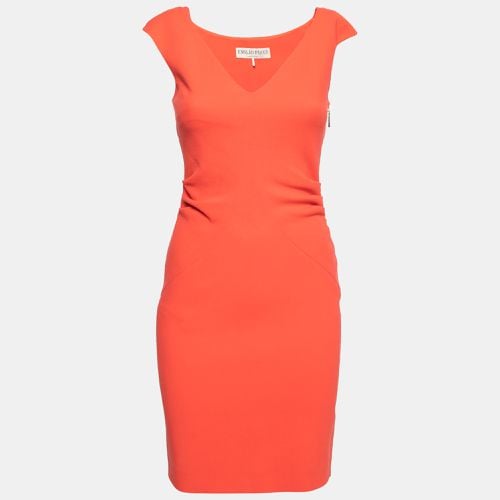 Coral Wool Gathered Detail Sleeveless Dress S - Emilio Pucci - Modalova