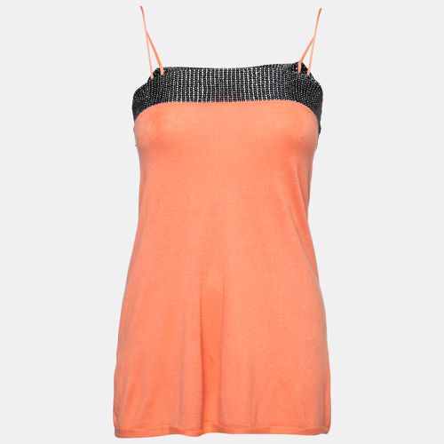 Beaded Detail Sleeveless Knit Top S - Emporio Armani - Modalova