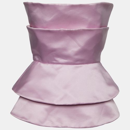 Silk Satin Strapless Top M - Emporio Armani - Modalova