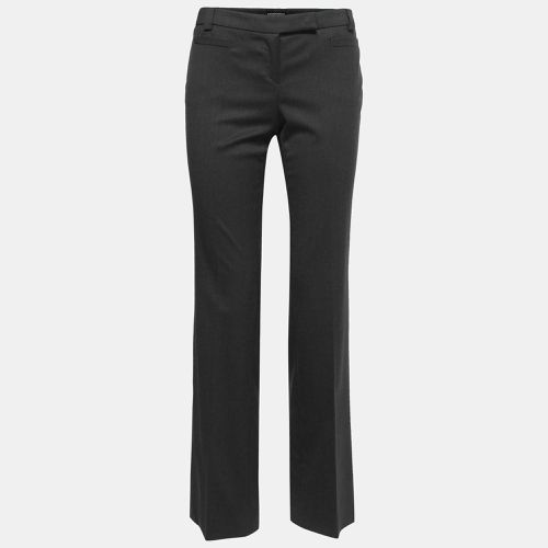 Charcoal Wool Tailored Trousers M - Emporio Armani - Modalova