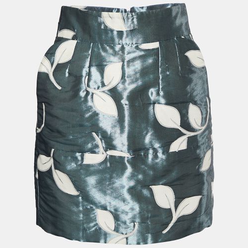 Leaf Jacquard Mini Skirt S - Emporio Armani - Modalova