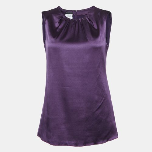 Silk Satin Sleeveless Top S - Emporio Armani - Modalova