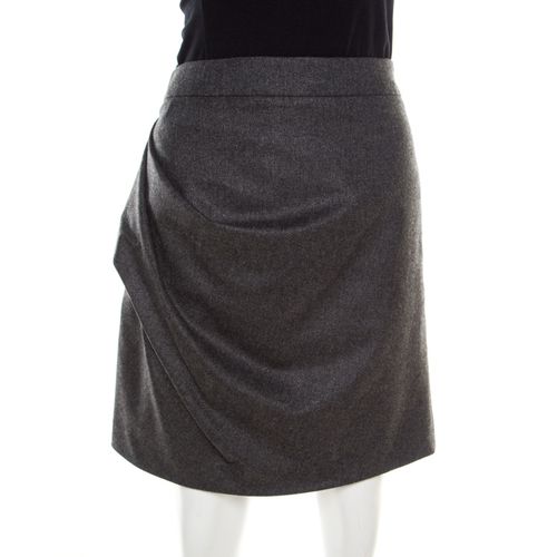 Knit Draped Mini Skirt M - Emporio Armani - Modalova