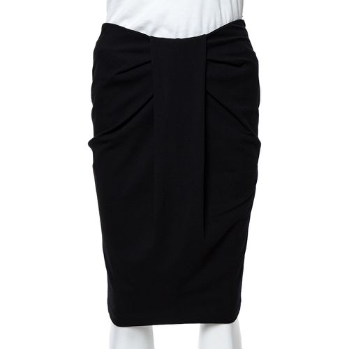 Jersey Pleat Front Pencil Skirt S - Emporio Armani - Modalova