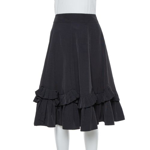 Faille Ruffled Midi Skirt S - Emporio Armani - Modalova