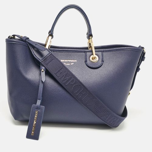 Leather Small MyEA Shopper Tote - Emporio Armani - Modalova