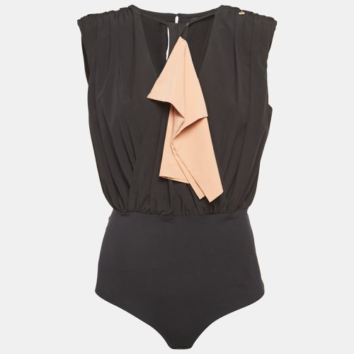 Jersey Bow Detail Sleeveless Bodysuit M - Elisabetta Franchi - Modalova