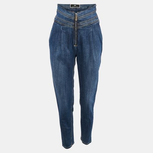 Denim High-Rise Skinny Jeans S Waist 27" - Elisabetta Franchi - Modalova