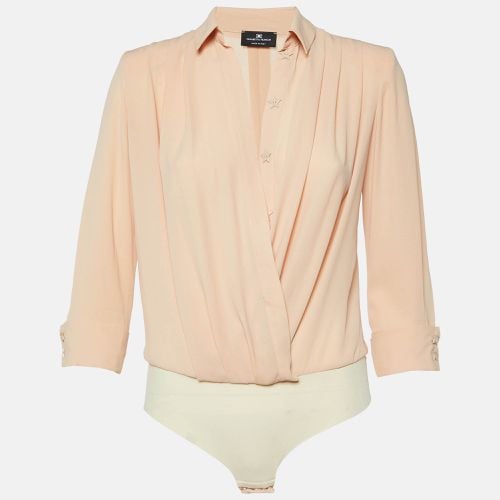 Peach Georgette Bodysuit S - Elisabetta Franchi - Modalova