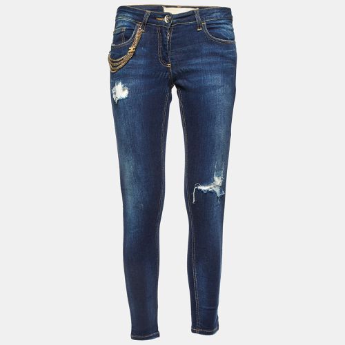 Denim Chain Detail Slim Fit Jeans M/Waist 29" - Elisabetta Franchi - Modalova