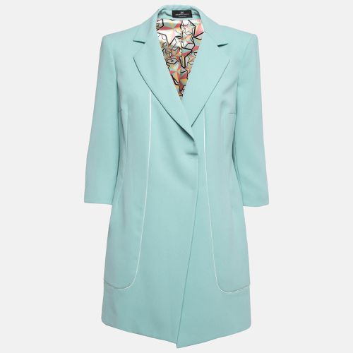 Mint Crepe Mid-Length Coat M - Elisabetta Franchi - Modalova