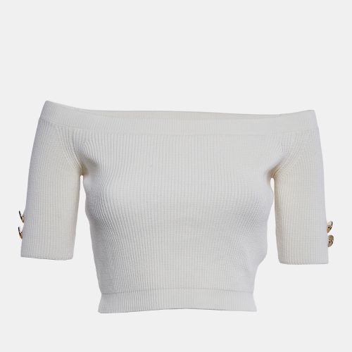 Rib Knit Tricot Top M - Elisabetta Franchi - Modalova