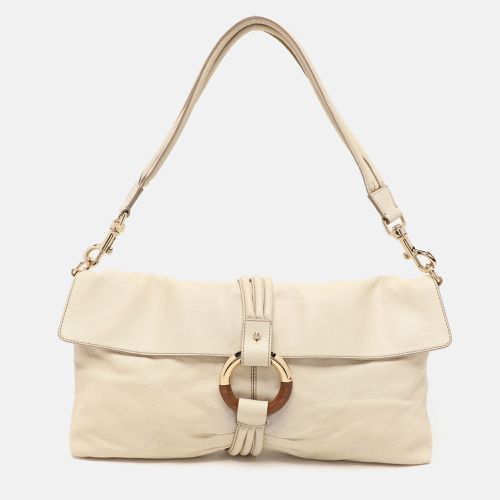 Escada Cream Leather Shoulder Bag - Escada - Modalova