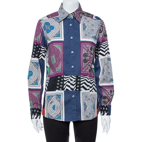 Patchwork Print Cotton Button Front Shirt L - Etro - Modalova