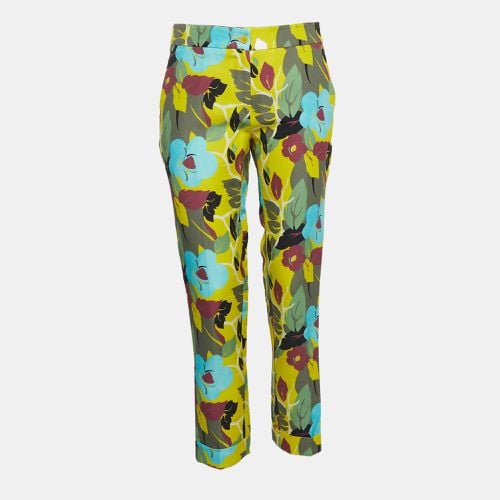 Floral Printed Cotton Trousers M - Etro - Modalova