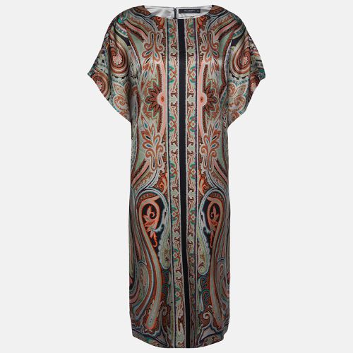 Printed Satin Midi Dress M - Etro - Modalova