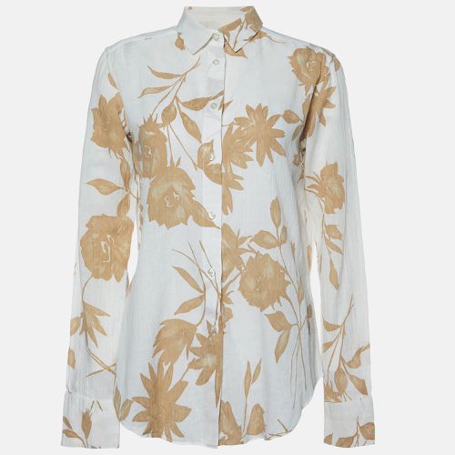 Floral Print Cotton Long Sleeve Shirt M - Etro - Modalova