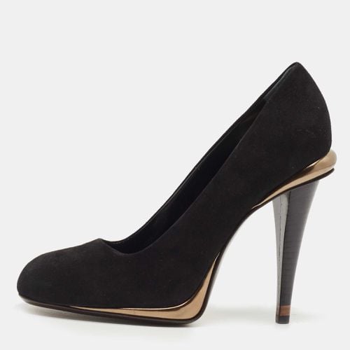 Suede Round Toe Pumps Size 40 - Fendi - Modalova