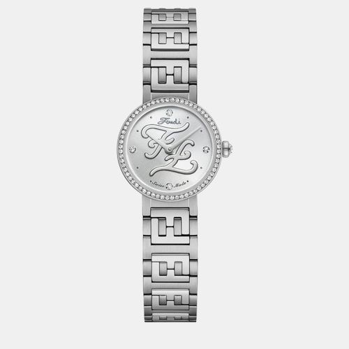 Fendi Silver Steel Watch - Fendi - Modalova