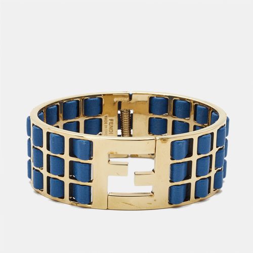 Sta Woven Leather Tone Bracelet M - Fendi - Modalova