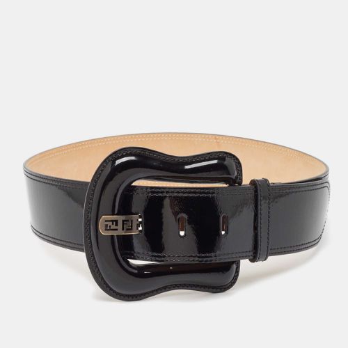 Patent Leather Wide Buckle Belt 90 CM - Fendi - Modalova