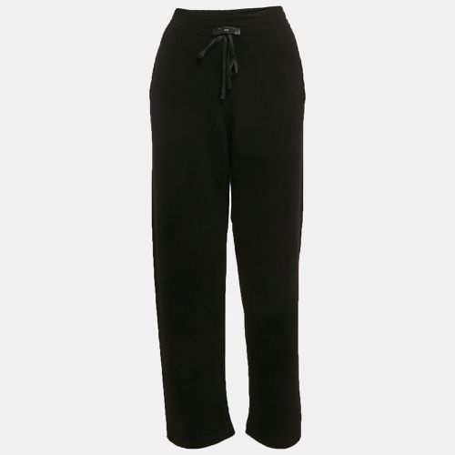 Fendi Black Cashmere Knit Pants L - Fendi - Modalova