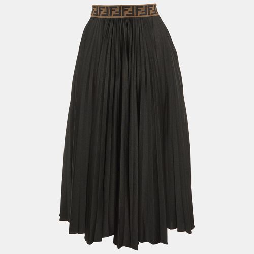 Jersey Logo Waist Band Pleated Midi Skirt S - Fendi - Modalova