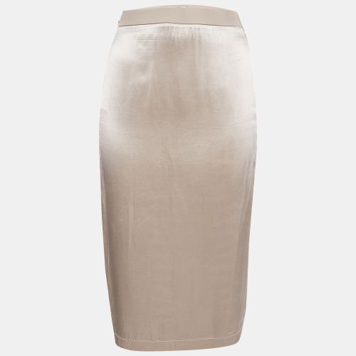 Light Gabardine Zip-Up Midi Skirt S - Fendi - Modalova