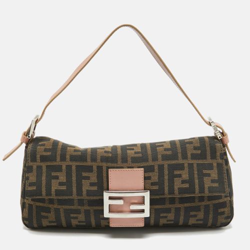 Old Rose/Tobacco Canvas Mama Forever Baguette Bag - Fendi - Modalova