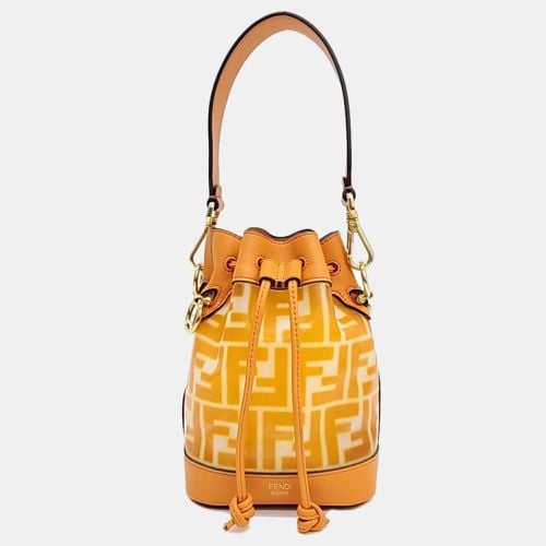 Leather Mon Treso Bucket Bag - Fendi - Modalova