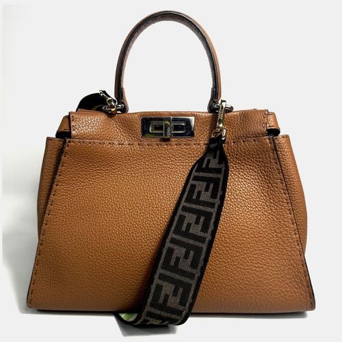 Leather Medium Peekaboo Bag - Fendi - Modalova